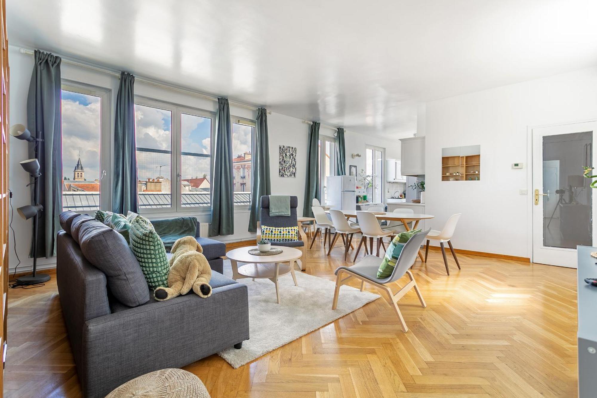 Apartament Parisian Penthouse With Large Terrasse Pierrefitte-sur-Seine Zewnętrze zdjęcie